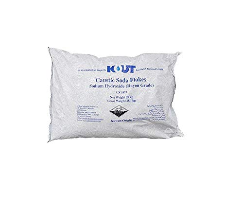 Marten sacco 25 Kg di soda caustica a scaglie per uso industriale e domestico per sverniciare e sturare scarichi Generale