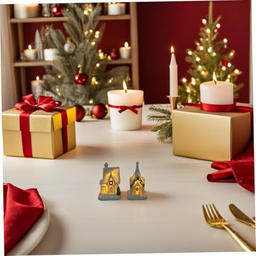Decoración Navideña para Casa de Muñecas con Miniaturas de Resina y Adornos de Jardín 6