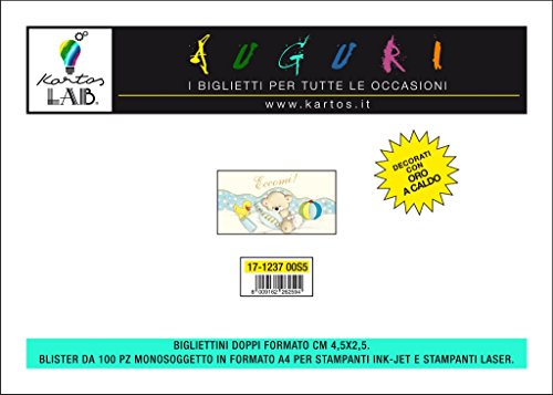 Bigliettini Bomboniere Prefustellati 4,5X2,5Cm A4