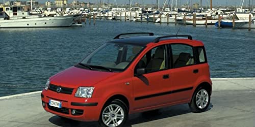 Vloermatten geschikt voor Fiat Panda Type 169 (Bouwjaar 2003-2012), Classic zwart | 4-delig | Rand donkergroen