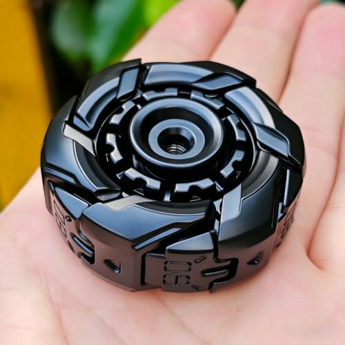 Image of T-Conceal EDC Fidget Sliders Open Armor Spinning TopFidget Toys Stress Relief for Adults Magnetic Metal (Black)