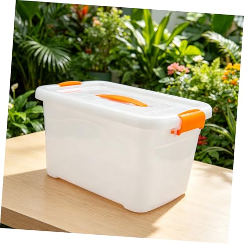 Boîte à jouets plastique robuste Cabilock : conteneur de rangement à poignées - 5