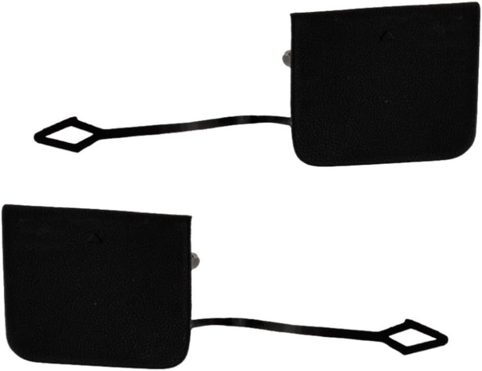 for Toyota Corolla iM 2017 2018 Tow Hook Cover Driver and Passenger Side | Pair | Front | Matte Black | PP Plastic | Replacement for TO1029142, TO1029143 | 191275778043, 5212812914, 191275778050