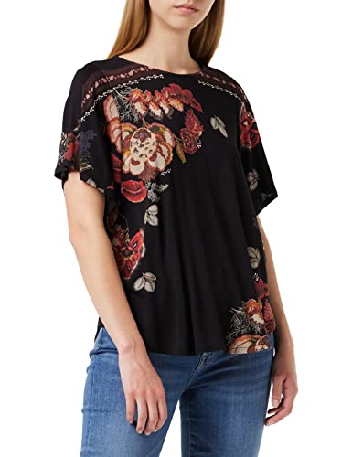 Desigual TS_GABI T-shirt Femme,noir , S