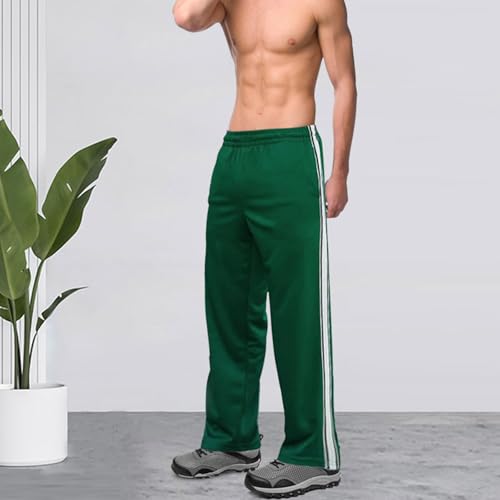 Sport Pants for Men Breathable Versatile Elastic Waist Pants Comfort Lightweight Trousers Straight Leg Trousers2