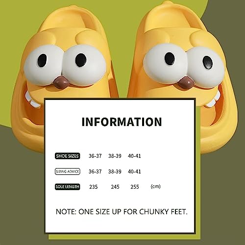 WEYSHHT Big Eye Dog Sandalen, Big Eye Hundehausschuhe, Sommer rutschfeste Slippers mit Cartoon Big Eye Hund, Gartenschuhe Kuschelige Hausschuhe, Badelatschen Personalisiert