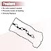 X AUTOHAUX VS50765R 1035A583 Car Engine Valve Cover Gasket for Mitsubishi Lancer 2008-2017 2.0L 2.4L L4 for Mitsubishi Outlander 2008-2013
