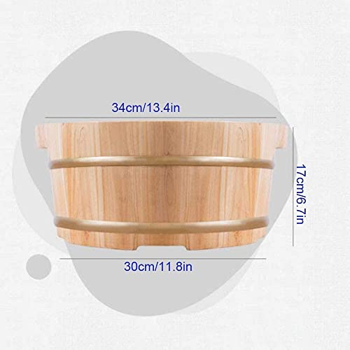 Spa de pies de madera para uso doméstico 34cm miniatura 5