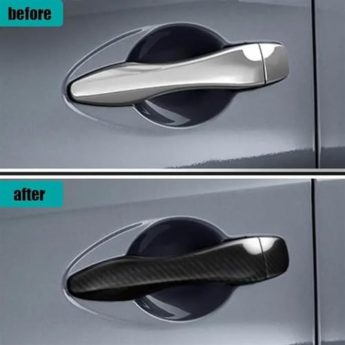 Protector de manija de puerta en carbono para Nissan Altima 2013-2018 3