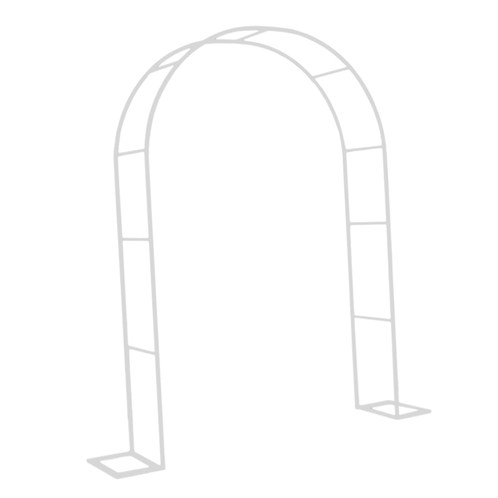 Arche de Jardin Treillis Métal Pergola Support Plantes Structure Jardin Fer Facile à Installer pour Cérémonie Mariage Fête Anniversaire Décor Événemen, Blanc