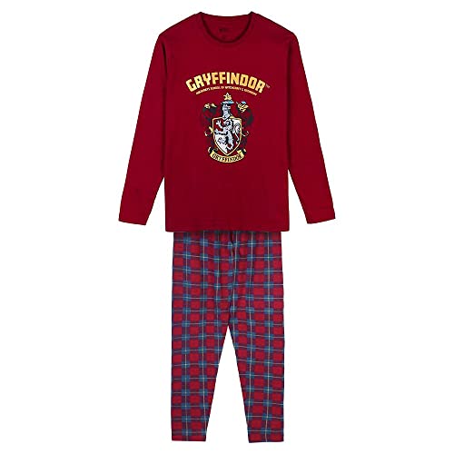 Pyjama long Harry Potter en jersey de coton uni pour adulte