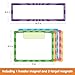 Auchq Magnetic Write ＆ Wipe Paper Organization Chart, Dry Erase Objectives Learning Magnets for Classroom Whiteboard, Great for Classroom Goals Targets, Including 6 Magnets.