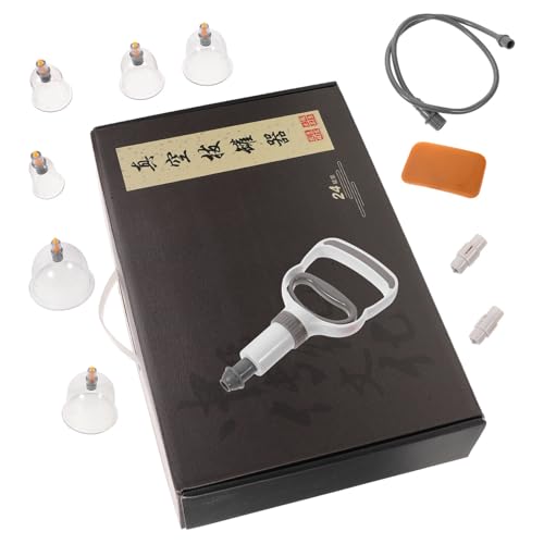 Kit ventouses pour massage corporel léger COLLBATH avec pompe d'aspiration précise