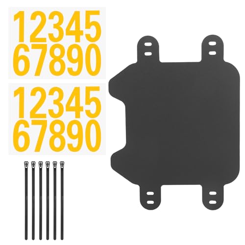 Plaque Avant Moto, Plastique ABS Plaque Avant Vélo Électrique Compatible avec sur-Ron Light Bee X Dirt Bike Électrique Motos Tout-Terrain (Numéro Jaune)