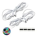 Fácil Almacenamiento: Gracias a su diseño flexible, estos cables son muy fáciles de almacenar. Puedes enrollarlos y guardarlos sin problema, evitando enredos y asegurando que siempre estén listos para su uso. Esto es especialmente útil para aquellos que cambian frecuentemente la decoración o las configuraciones de iluminación en sus espacios.