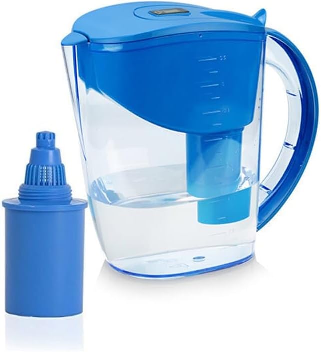 With 3 Filters ALKALINE pH PLUS BLUE ionized Water PITCHER, 3.5 L 6 Month Supply By WellBlue.