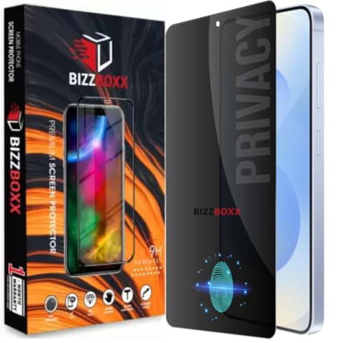 Image of Compatible With Samsung Galaxy S25 5G Privacy Screen Protector - Anti-Spy Tempered Glass, Fingerprint Working, Privacy in Public Spaces (For Samsung S25) - Pack of 1