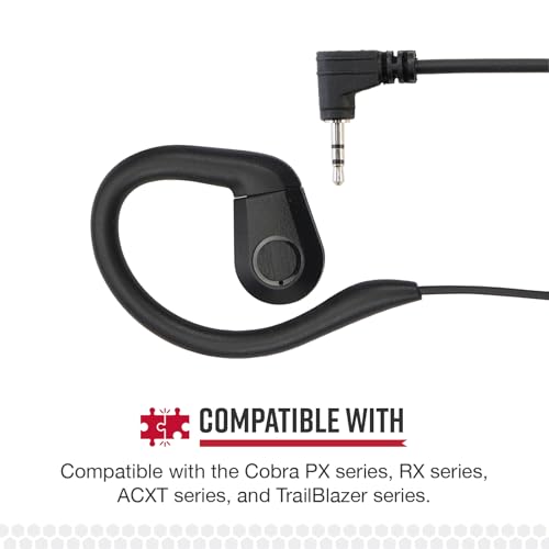 Image of Cobra 2.5mm C-Style in-Ear Headset - Compact Low-Profile Communication Earpiece for Two-Way Radios with Discreet Design and Clear Audio Quality