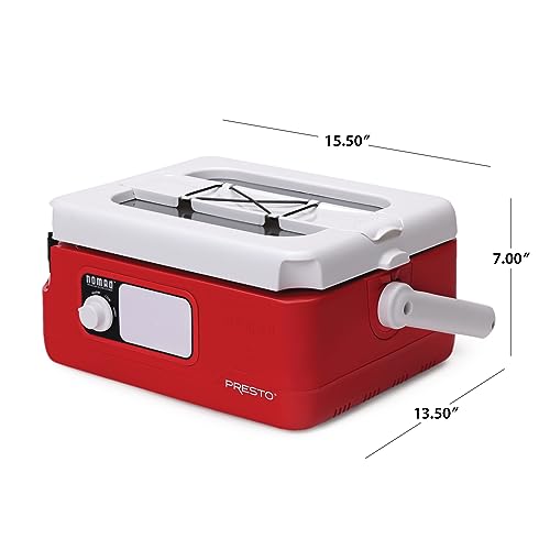 Presto-Nomad-Traveling-Slow-Cooker-Red-6-Quart-Pack-of-1 Presto Nomad Traveling Slow Cooker Red 6 Quart Pack of 1