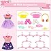 30 PCS Mini 6 Inch Doll Clothes and Accessories Include 4 Tops, 4 Pants for Boy Dolls, 5 Dresses , 2 Swimsuit and 2 Shoes, 10 Outfits Hangers Pocket Glasses Headset Crown for 5.3-6 Inch Dolls