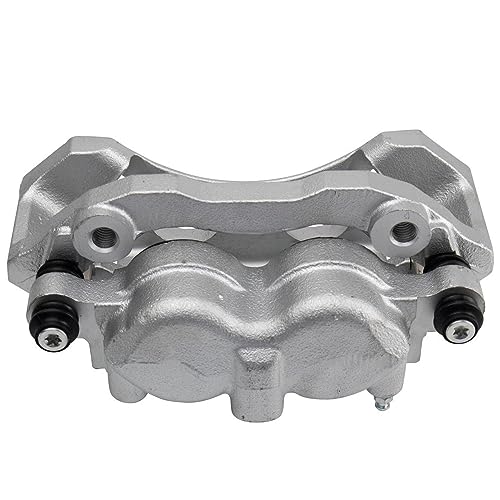 Image of Detroit Axle - Front Brake Calipers w /Brackets Replacement for Ford F-150 F-250 Lobo Expedition Lincoln Navigator - 2pc Set