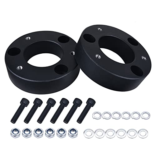 BDFHYK Front Leveling Kit for Ford F150 2.5", 6061 T6 Aluminum Billet Strut Spacers Compatible with 2004-2021 Ford F150 4WD/2WD, Does Not Fit Raptor