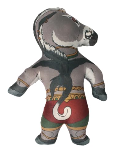 Image of Vrindavanstore.in Dhenukasura Soft Toy - Mythological Demon Donkey Plush from Krishna Leela | Spiritual Gift, Kids Toy & Indian Home Decor Collectible
