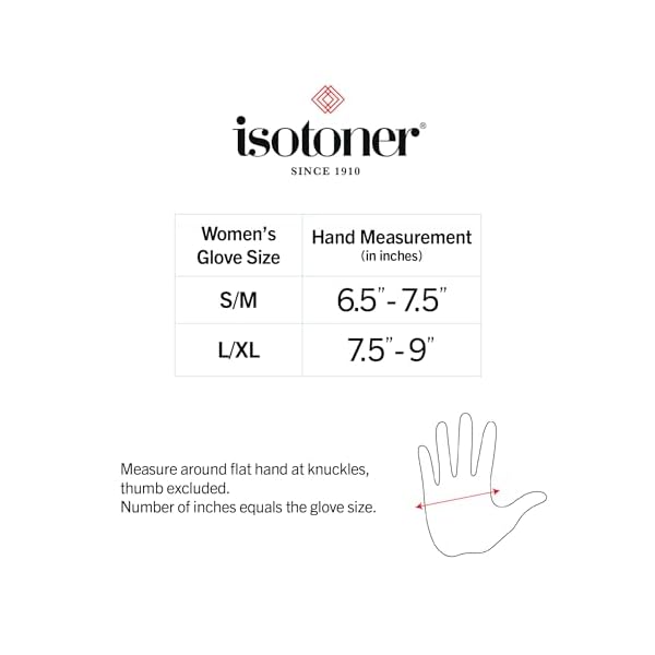 isotoner Women & Men Arthritis Compression Rheumatoid Pain Relief Gloves for joint support with Open/Full finger design - Image 2