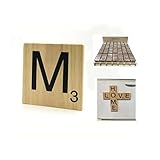 ✅INSTALACIÓN FÁCIL Y RÁPIDA: Nuestras letras de scrabble de madera integran un práctico imán en su parte trasera que te permitirá colocar el producto sin ningún problema en tu nevera o cualquier superficie metálica. ¡Piensa en la forma que le quieras dar y plásmalo!