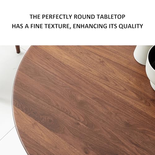 Wood-Dining-Room-Table-Round-Pedestal-Side-Accent-Table-Vintage-Kitchen-Table-Mid-Century-Modern-Farmhouse-Table-with-Solid-Wood-Leg-for-Small-Space-Walnut-wood-4724-L4724-W2953-H Wood Dining Room Table Round Pedestal Side Accent Table Vintage Kitchen Table Mid Century Modern Farmhouse Table with Solid Wood Leg for Small Space Walnut wood 4724 L4724 W2953 H