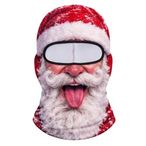 Christmas Masks for Adults Realistic 3D Printed Face Balaclava Old Man Mask