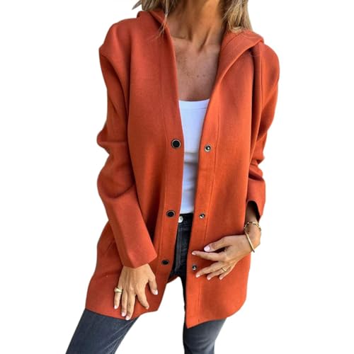 Womens Jackets Casual Single Breasted Trench Jackets Open Front Lapel Collar Cardigan Long Sleeve Solid Trench Coat2