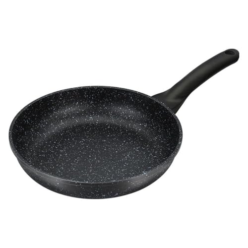 Wok antiadherente negro 10.2 pulg con mango resistente