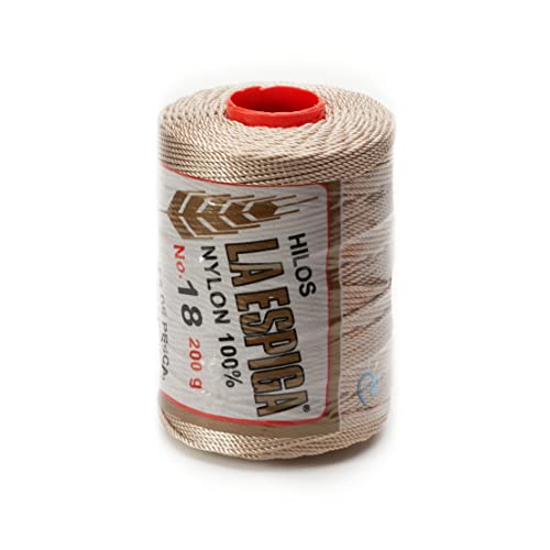 Image of Espiga No.18-100% Nylon Omega String Cord for Knitting and Crochet - 44 Walnut