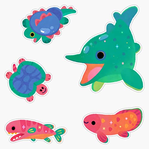 Sticker vinilo 5" dinosaurios coloridos para decoración