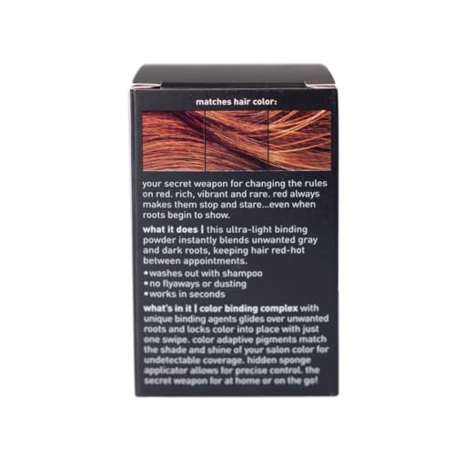 Image of Style Edit Root Touch Up Powder | Temporary Hair Color for Gray Roots and Thinning Hair | Salon-Quality, Transfer-Resistant Hair Concealer | Dark Red, 0.13 oz (Pack of 5)