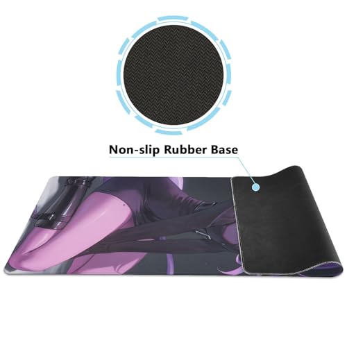 Pad para escritorio anime morado 31.5x15.7 in miniatura 2
