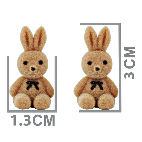 Image of Lucky Jewellery Designer Trendy Teddy And Rabbit Design Earring Stylish Teddy Bear Stud Earing | Cute Cartoon Earrings For Girls & Women (CHEP-TEDDY-PARENT)