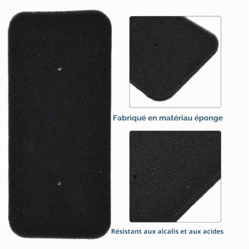 YHIJSR 2 Pièces Filtres Sèche Linge Candy, Filtre Éponge pour Sèche-Linge Hoover Candy 40006731, Filtre à Éponge Dryer pour Condenseur pour Sèche-Linge à Pompe Chaleur à Condensation 275 x 125 x10 mm – vue 3