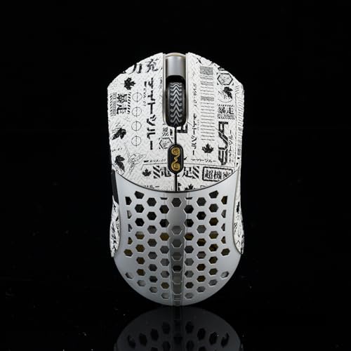 Hokeyio Non Slip Mouse Grips Suck Sweat Stickers for Finalmouse Ultralight 2 UL2 Starlight 12(EVA White)