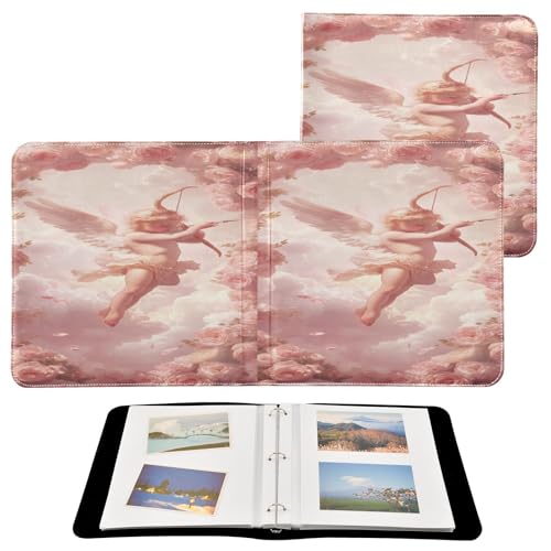 Álbum de fotos Scrapbook adhesivo con cubierta de cuero PU tamaño 11.8 x 11.2 pulgadas, 40 páginas miniatura 2