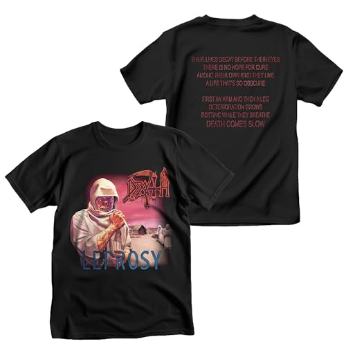 Death Men's Leprosy T-Shirt Black 2X-Large | Officially Licensed Merchandise