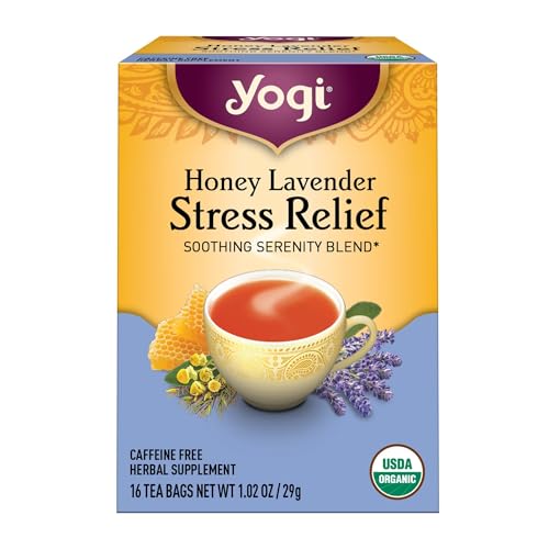 �C�O�����iYogi Teas / Golden Temple Tea Co Stress Relief Tea Honey Lavender, Honey Lavender 16 tea bags