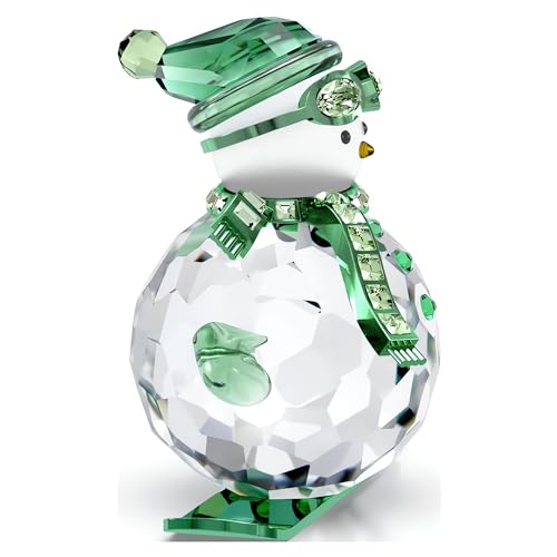 Swarovski Holiday Cheers bonhomme de neige vert pour illuminer votre centre de table festif