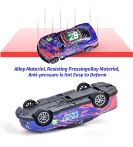 Image of Car Launcher Toy Set for Kids with 2 Racing Cars & 1 Speed Launcher | Easy Press & Launch Action | High-Speed Mini Racing Cars | Indoor Outdoor Play Gift for Boys & Girls