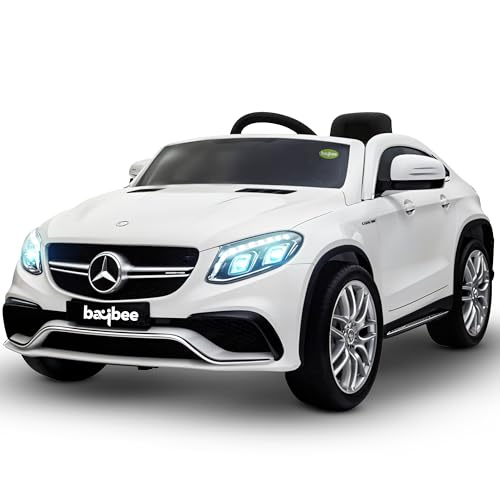 Image of Baybee Lucid Battery Operated Car for Kids, Ride on Toy Kids Car with, LED Light & Music | Baby Big Rechargeable Battery Car | Electric Jeep Car for Kids to Drive 2 to 6 Years Boys Girls (White)