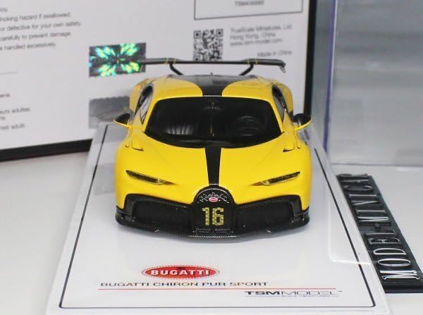 TSM 1/43 ブガッティ Bugatti Chiron Pur Sport Yellow TSM430595D
