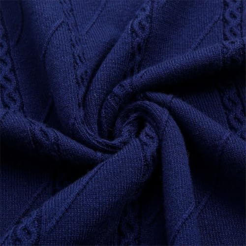 Vsadsau Men Wool Blend Knit Vest Solid Sleeveless Sweater Casual V Neck Pullover Slim Fit Waistcoat 7