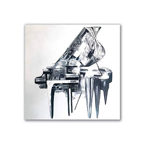 Interiors In Vogue Abstract Piano Painting Mono Large Original Picture Canvas Wall Art Hand Painted Cover
