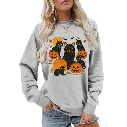Sweat Halloween femme à manches longues pour vos soirées cocooning d'automne